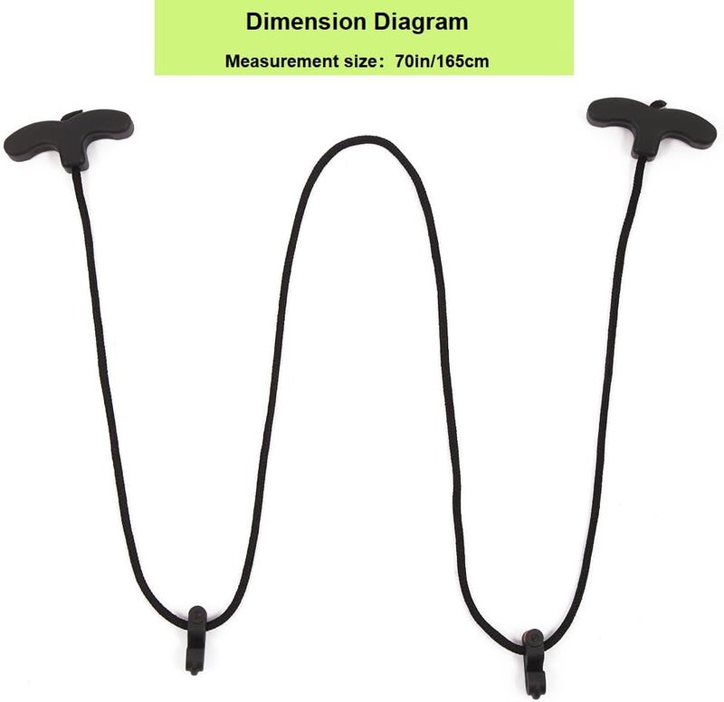 AHOSOUTLY Crossbow Pull Cord Crossbow Cocking Rope Device Double Handle Crossbow String Puller Cocker Aid Cocking String Tool - Image 3